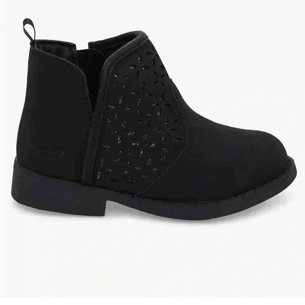 Oshkosh Toddler Girls Estell Zipper Closure Ankle Boots Black size 5